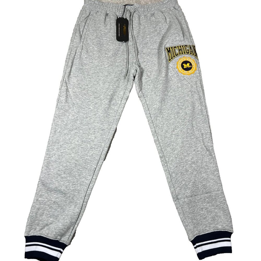 Pro Standard Womens Medium Gray‎ Michigan Wolverines Sweatpants Joggers NWT